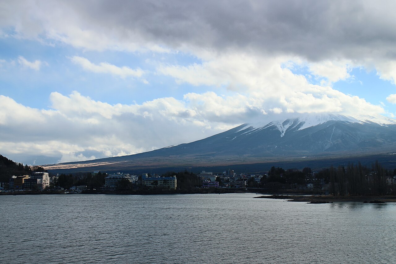 河口湖の風景