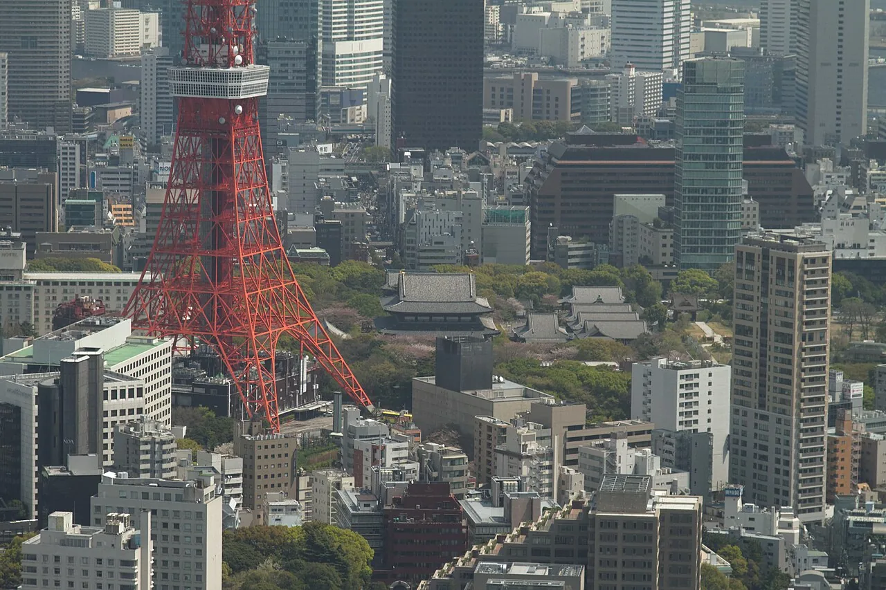 増上寺と東京タワー